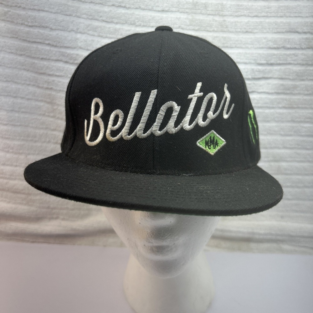 black‎ Bellator MMA and Monster Energy snapback hat